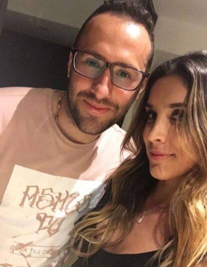 Maria Del Pilar Rubio's son, James Rodriguez's ex-wife with her boyfriend.